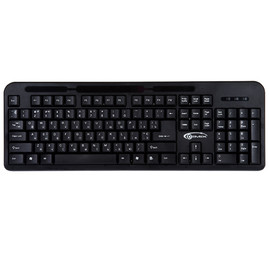 Проводные клавиатуры Проводная клавиатура KB-160 Чорний