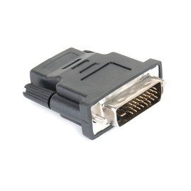 Переходники HDMI, VGA, DVI Видеоадаптер (переходник) HDMI A розетка -DVI-D вилка GC 1403 Чорний