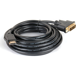 Архів Кабель HDMI вилка - DVI (18 + 1) вилка /, 1.8m / 3м / 5м / 10м, поліетиленова упаковка (GC 1421) Чорний