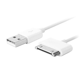 Архів Дата кабель Gemix art.1650 Apple Dock Connector to USB 2.0 (for iPod / iPad / iPhone) Білий