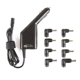 Адаптеры для ноутбуков Универсальный автомобильный блок питания Gemix Car Adapter 90W Чорний