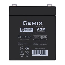 Акумуляторні батареї Акумуляторна батарея Gemix GB12045 Чорний