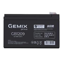 Акумуляторні батареї Акумуляторна батарея Gemix GB1209 Чорний