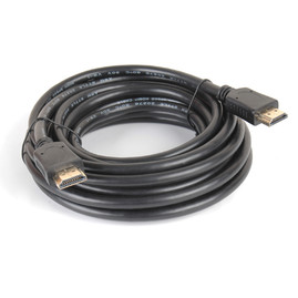  Кабель HDMI Aвилка-Авилка v1.4, длина 5 м, полиэтиленовая упаковка (GC 1428) Чорний