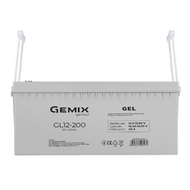 Акумуляторні батареї Акумуляторна батарея Gemix GL12-200 Сірий