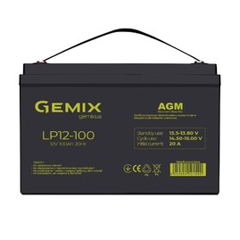 Аккумуляторные батареи Аккумуляторная батарея Gemix LP12-100 Чорний