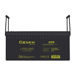 Аккумуляторные батареи Аккумуляторная батарея Gemix LP12-200 Чорний