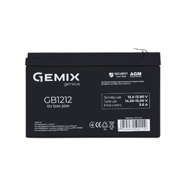 Акумуляторні батареї Акумуляторна батарея Gemix GB1212 Чорний