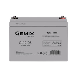 Аккумуляторные батареи Аккумуляторная батарея Gemix GL12-26 Серый