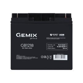 Акумуляторні батареї Акумуляторна батарея Gemix GB1218 Чорний