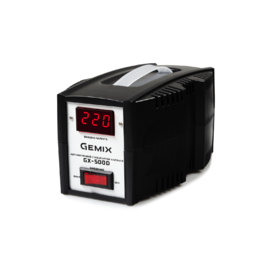 Стабілізатори напруги Стабілізатор напруги Gemix GX-500D Чорний